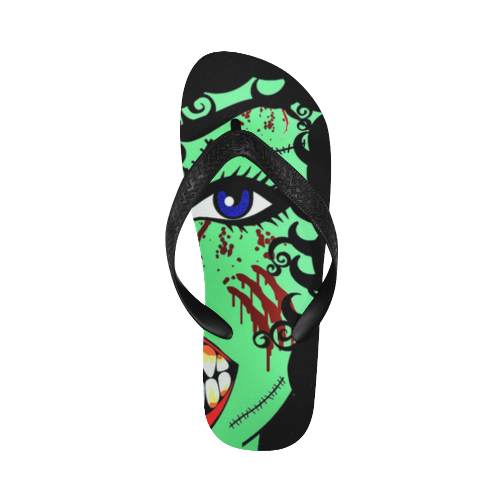 ZinZi the Zombie Flip Flops for Men/Women (Model 040)