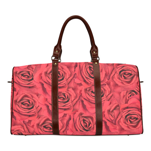 Radical Red Roses Waterproof Travel Bag/Small (Model 1639)