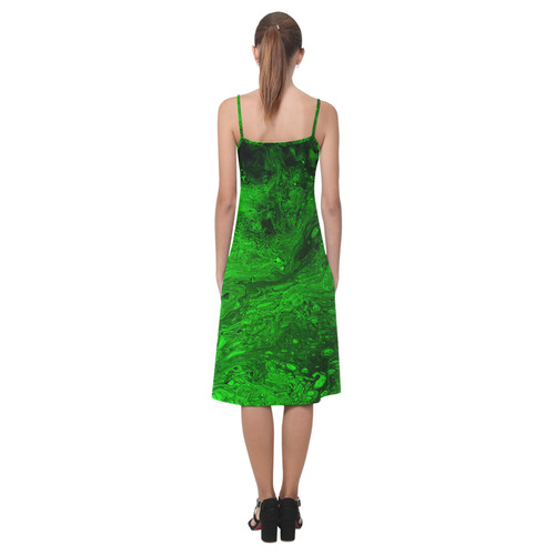 Secret Caves - Green Alcestis Slip Dress (Model D05)