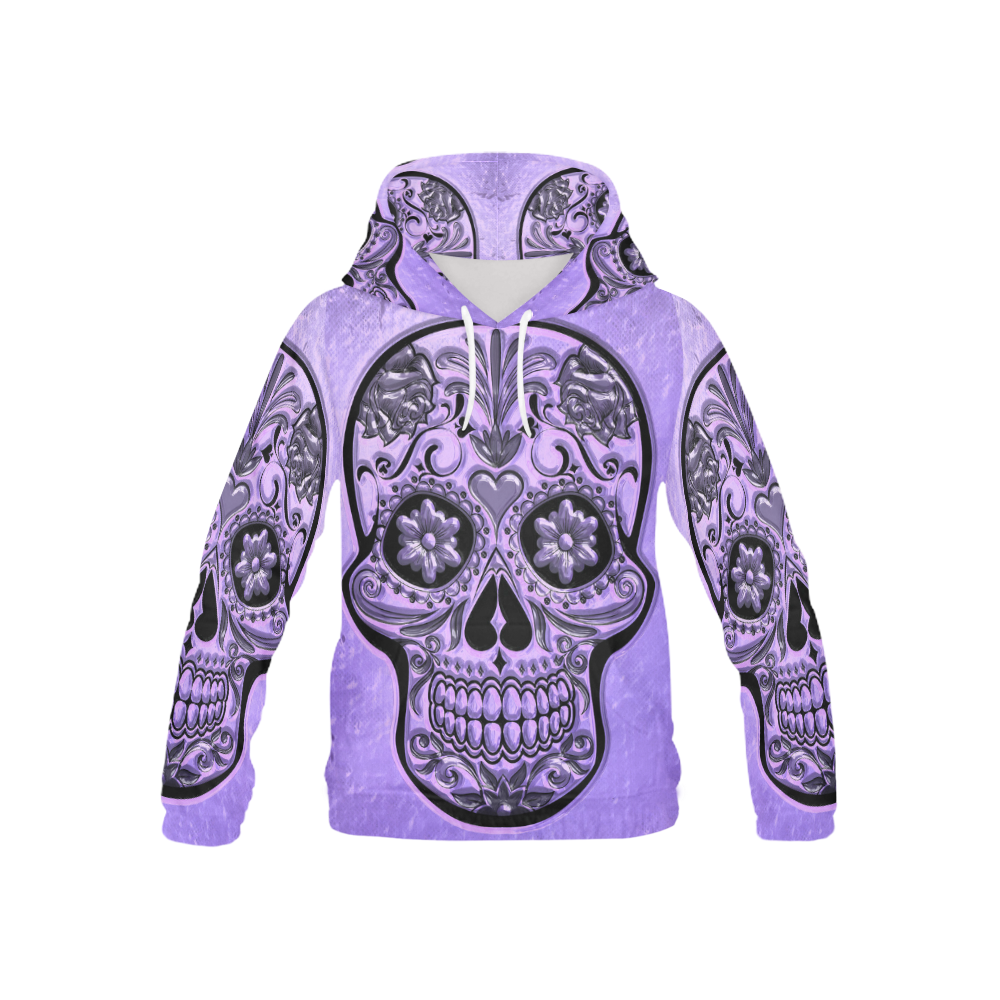 Skull20170488_by_JAMColors All Over Print Hoodie for Kid (USA Size) (Model H13)