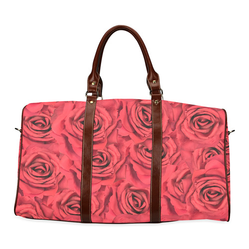 Radical Red Roses Waterproof Travel Bag/Small (Model 1639)
