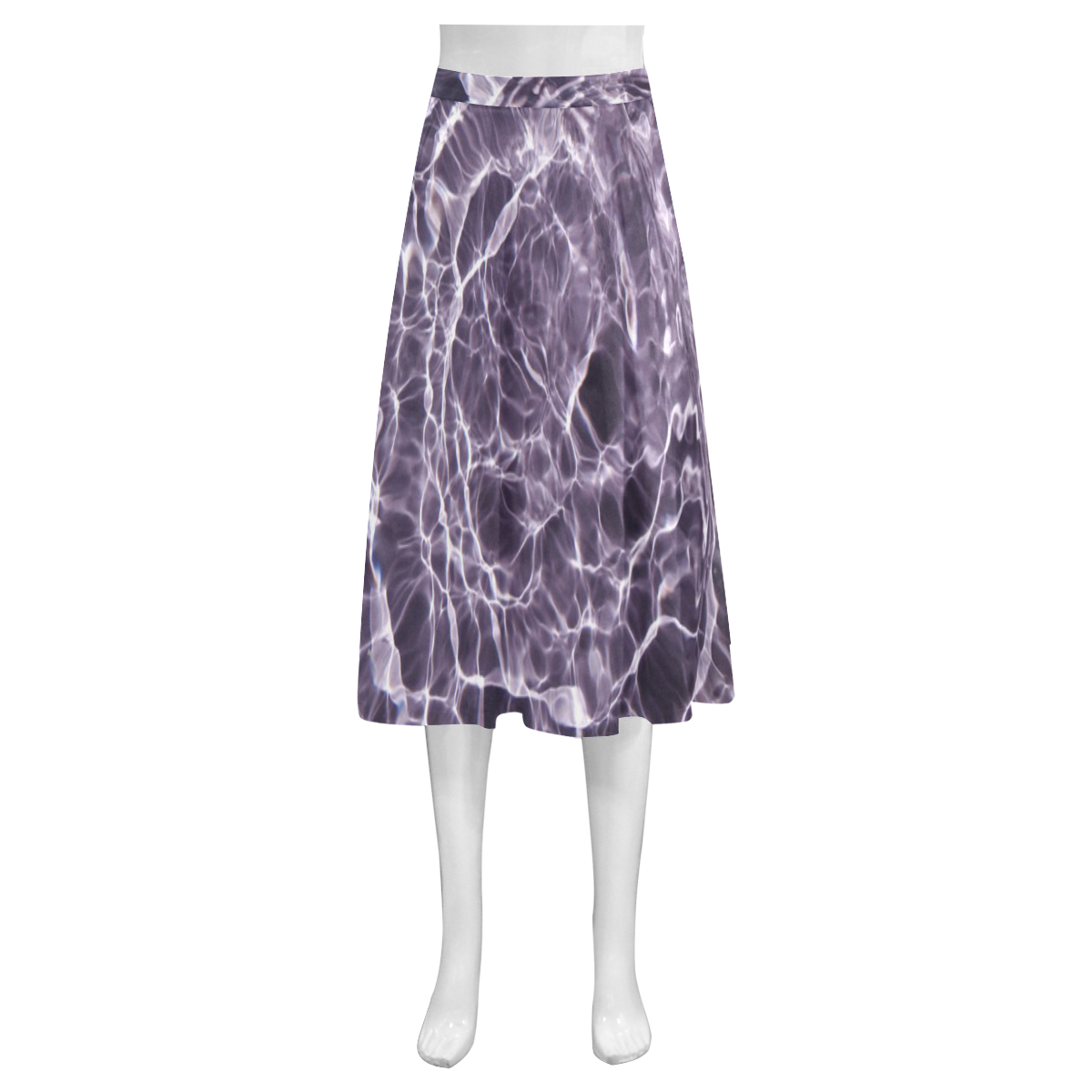 violaceous soul Mnemosyne Women's Crepe Skirt (Model D16) | ID: D1442323