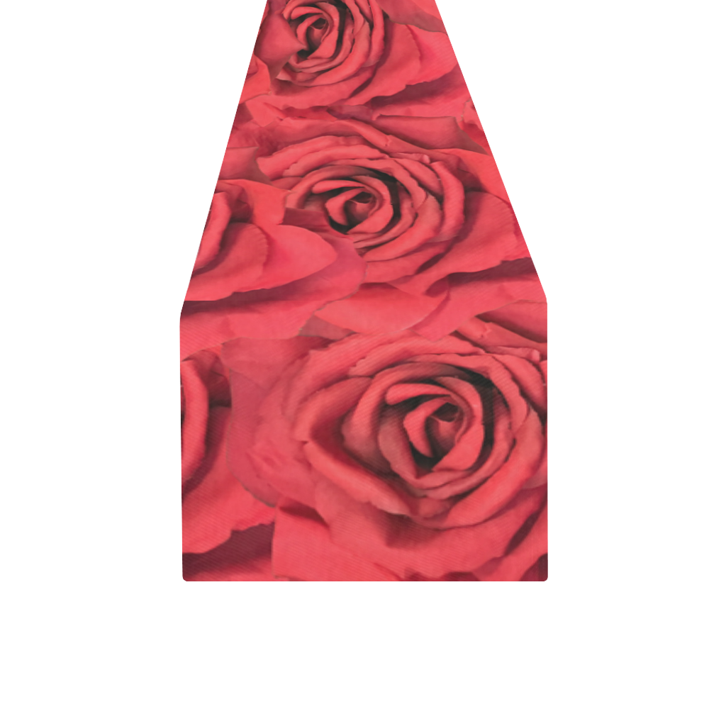 Radical Red Roses Table Runner 16x72 inch