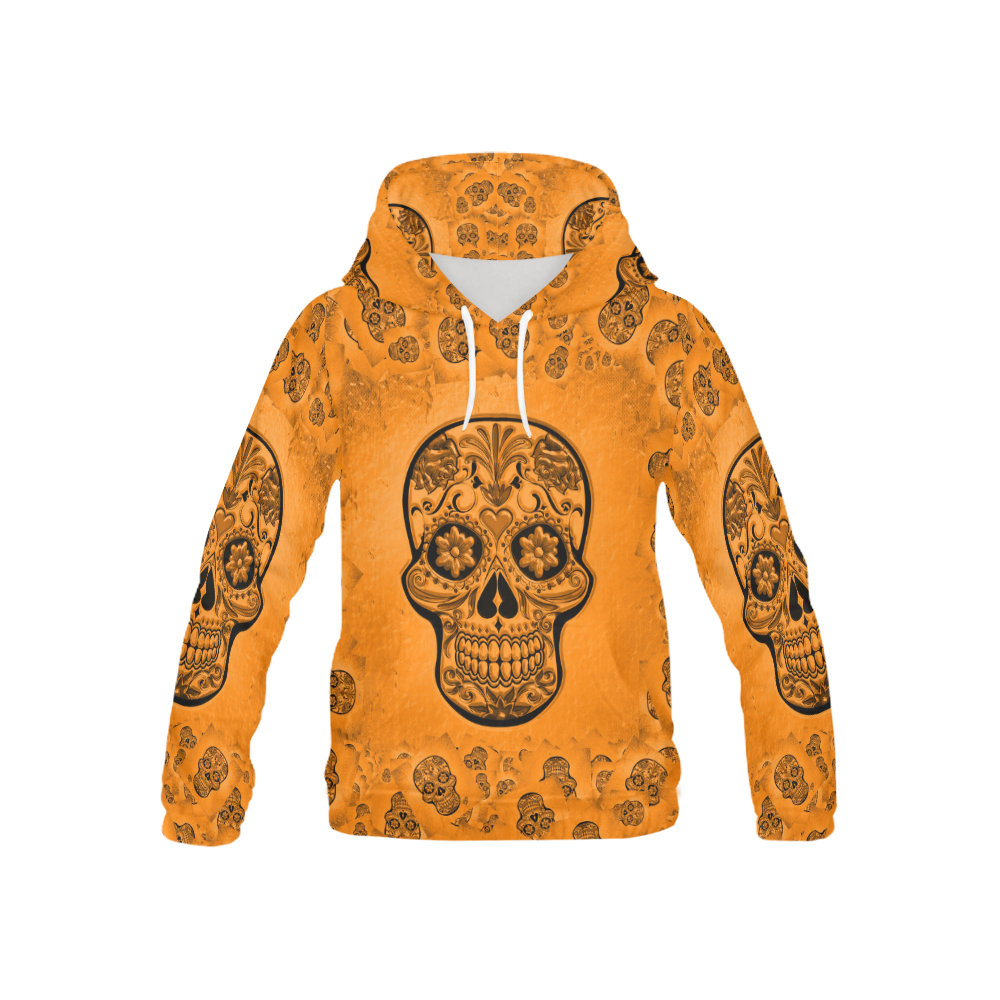 Skull20170251_by_JAMColors All Over Print Hoodie for Kid (USA Size) (Model H13)