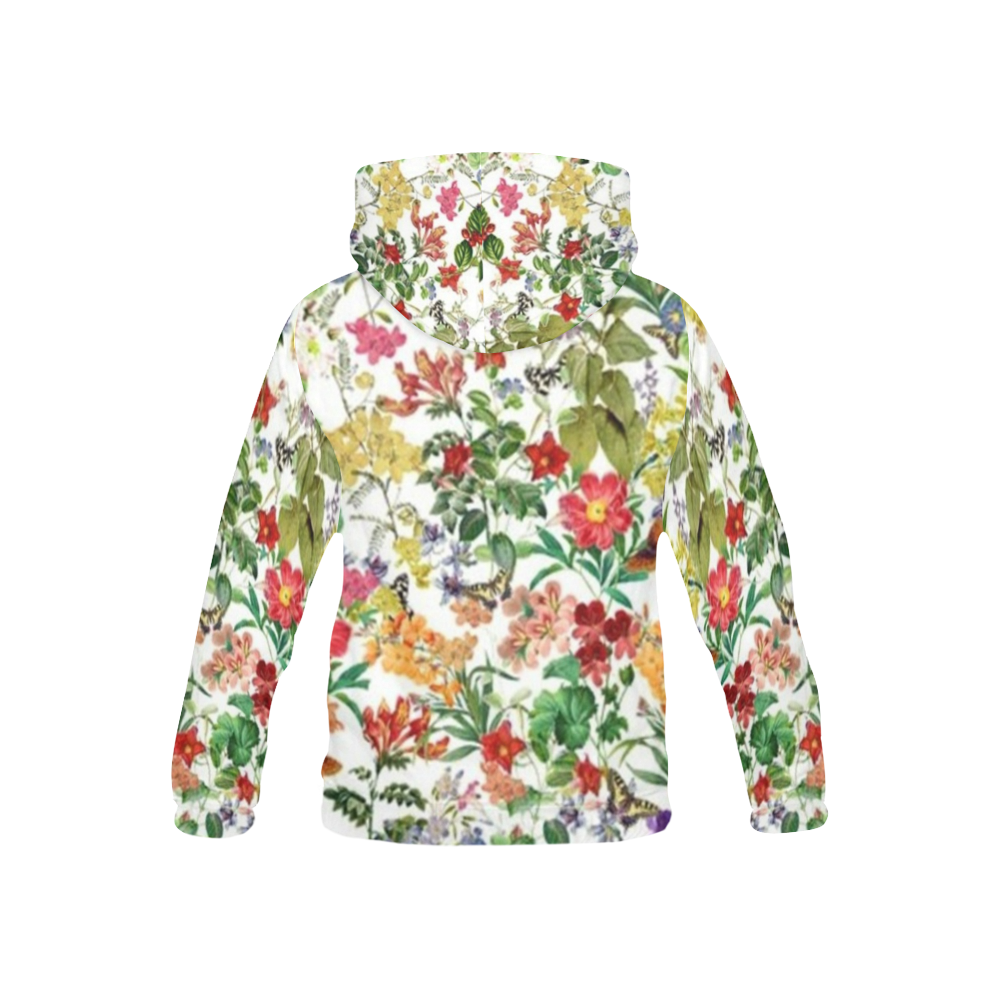 FLOWER2 All Over Print Hoodie for Kid (USA Size) (Model H13)