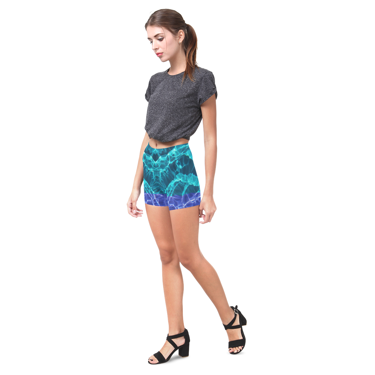 Aqua V Briseis Skinny Shorts (Model L04)