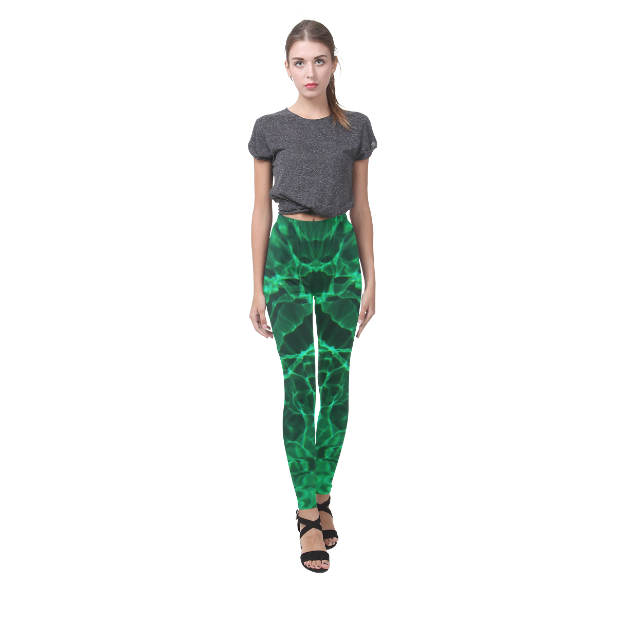 the green dive Cassandra Women's Leggings (Model L01)