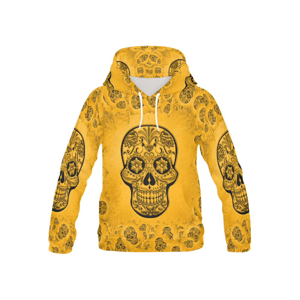 Skull20170252_by_JAMColors All Over Print Hoodie for Kid (USA Size) (Model H13)