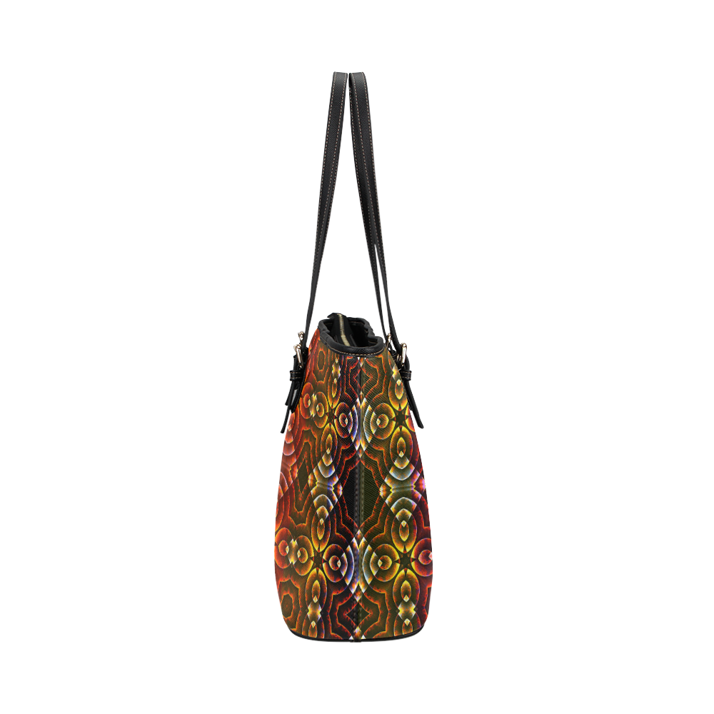 Batik Maharani #3 - Jera Nour Leather Tote Bag/Large (Model 1651)