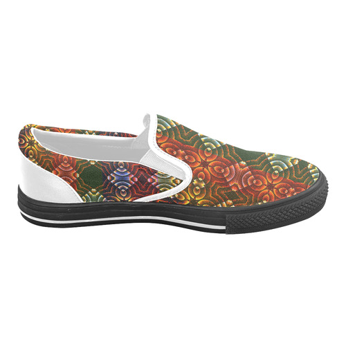 Batik Maharani #3 - Jera Nour Women's Unusual Slip-on Canvas Shoes (Model 019)