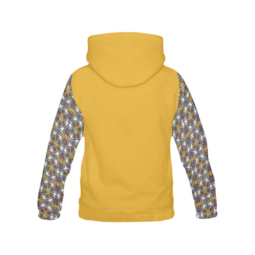 Golden Violet All Over Print Hoodie for Women (USA Size) (Model H13)