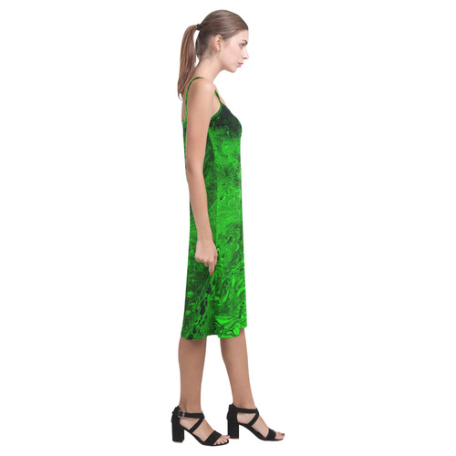 Secret Caves - Green Alcestis Slip Dress (Model D05)