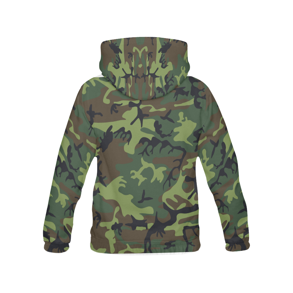 Military Camouflage All Over Print Hoodie for Men (USA Size) (Model H13)