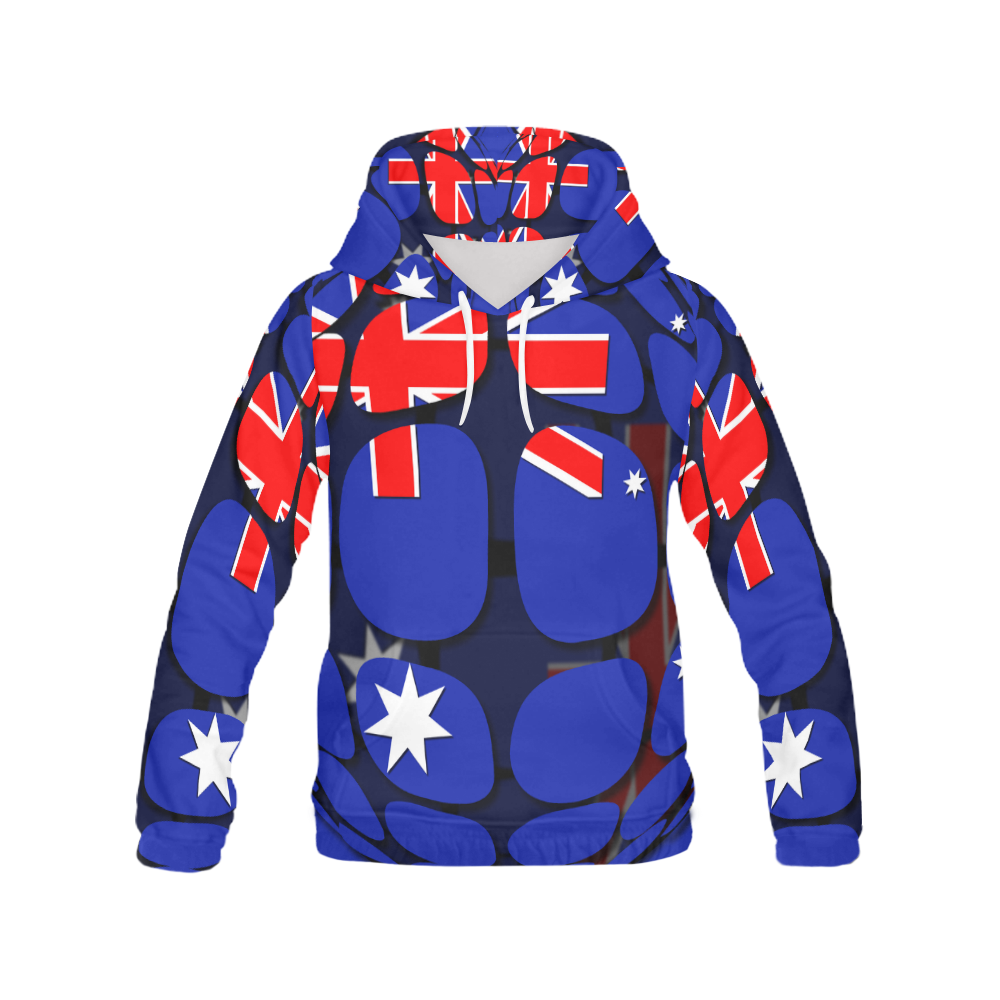 The Flag of Australia All Over Print Hoodie for Women (USA Size) (Model H13)