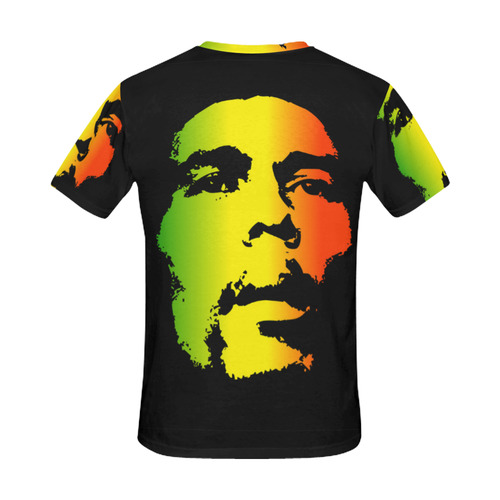 King Of Reggae Bob Marley All Over Print T-Shirt for Men (USA Size) (Model T40)