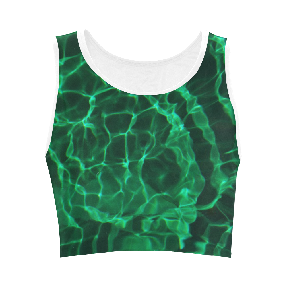 the green dive Women's Crop Top (Model T42)