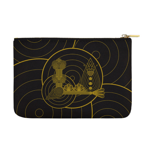 Gold and Black Art Deco Carry-All Pouch 12.5''x8.5''