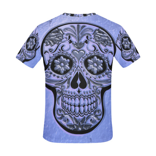Skull20170487_by_JAMColors All Over Print T-Shirt for Men (USA Size) (Model T40)