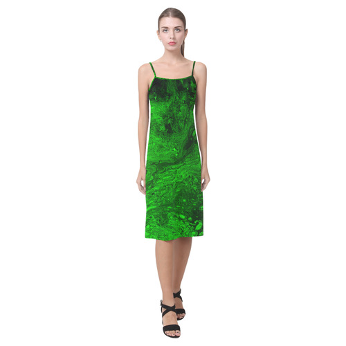 Secret Caves - Green Alcestis Slip Dress (Model D05)