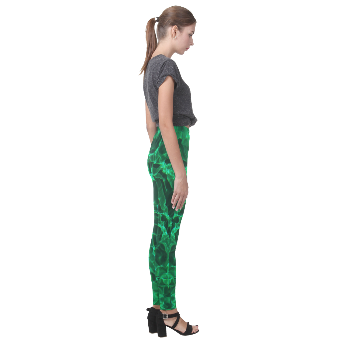the green dive Cassandra Women's Leggings (Model L01)