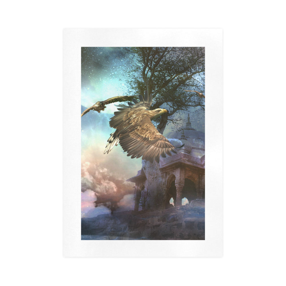 Awesome flying eagle Art Print 16‘’x23‘’