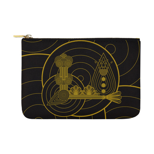Gold and Black Art Deco Carry-All Pouch 12.5''x8.5''