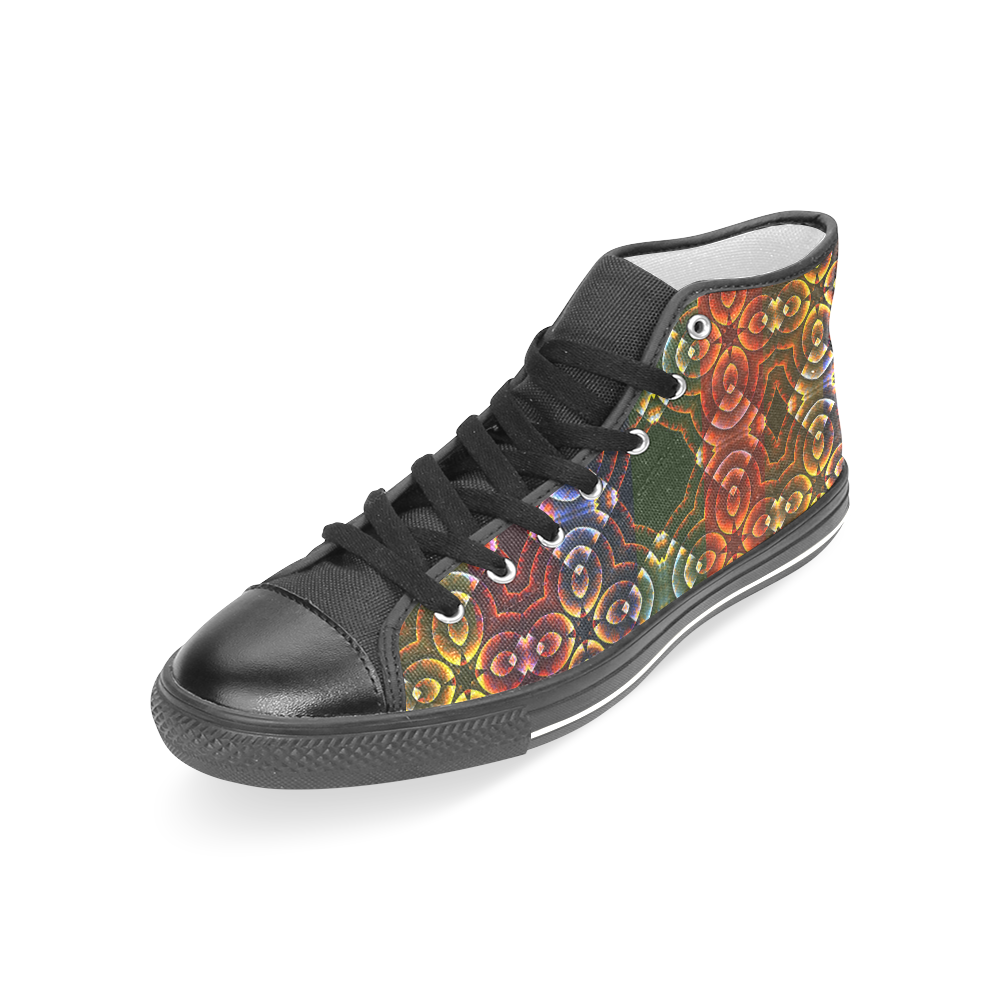 Batik Maharani #3 - Jera Nour Women's Classic High Top Canvas Shoes (Model 017)