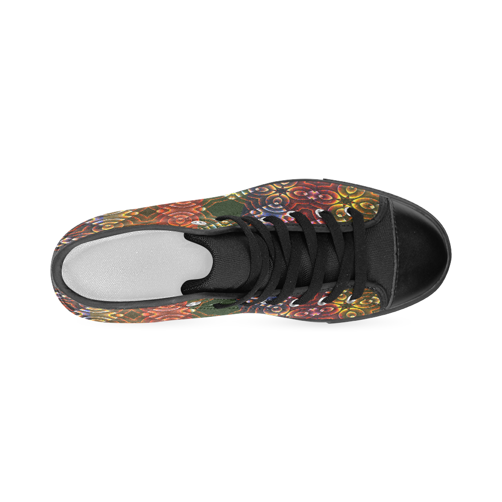 Batik Maharani #3 - Jera Nour Women's Classic High Top Canvas Shoes (Model 017)