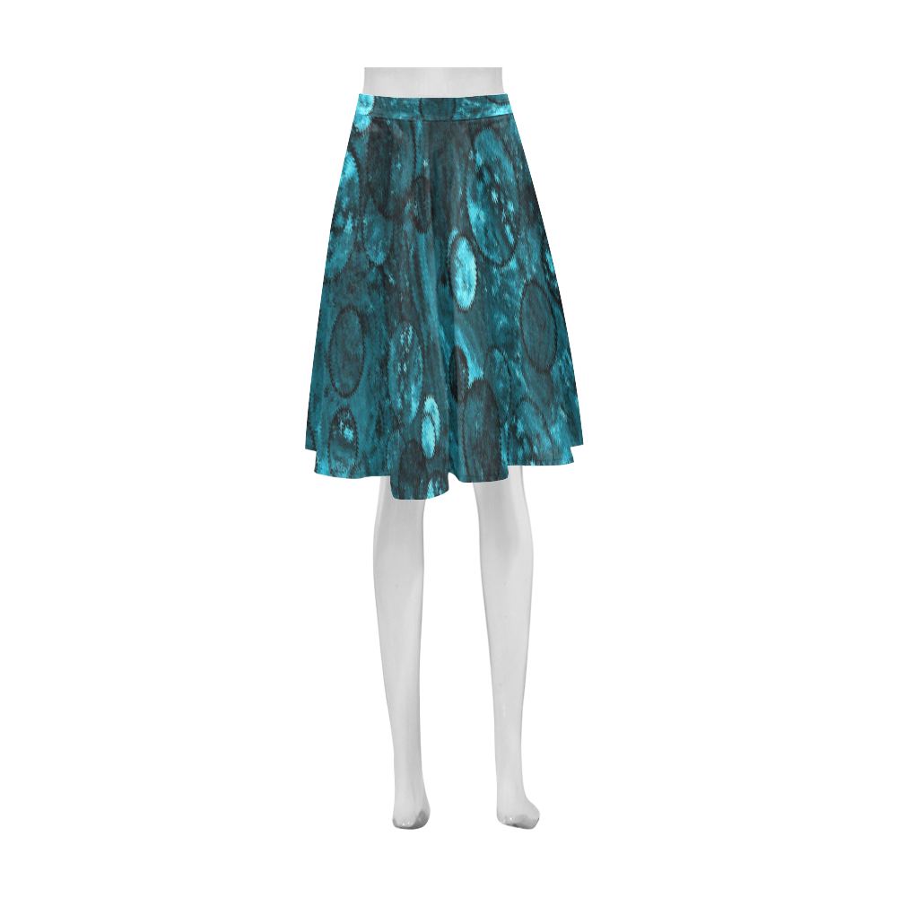 Ocean Dollars Blue Athena Women's Short Skirt (Model D15)