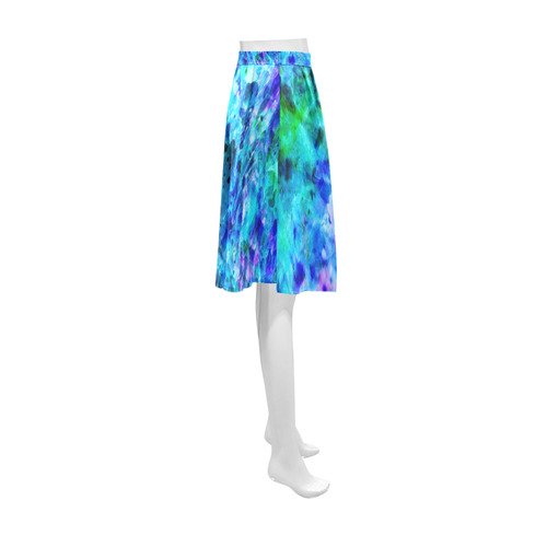 Aqua Gemstones Athena Women's Short Skirt (Model D15)