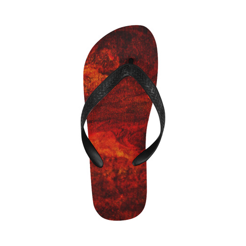 Red Sands of Mars Flip Flops for Men/Women (Model 040)