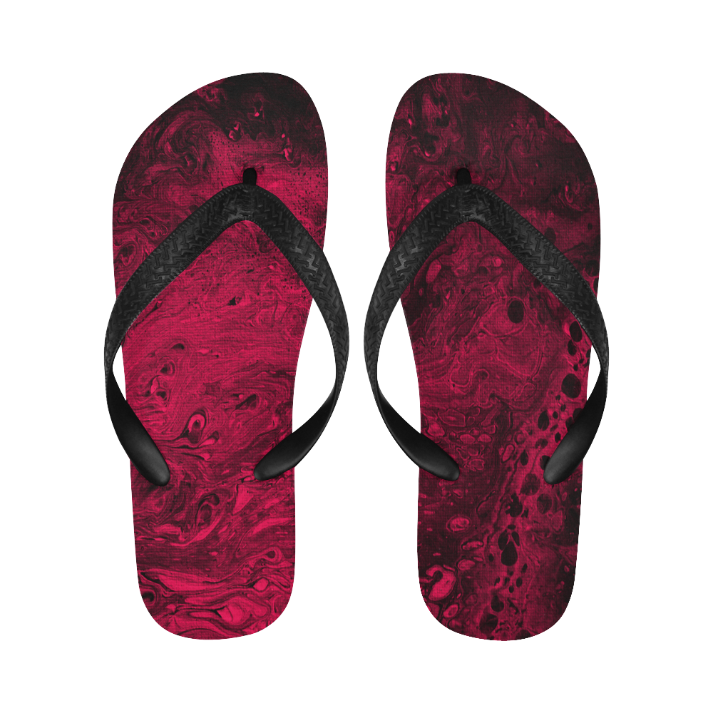 Secret Caves - Cherry Flip Flops for Men/Women (Model 040)