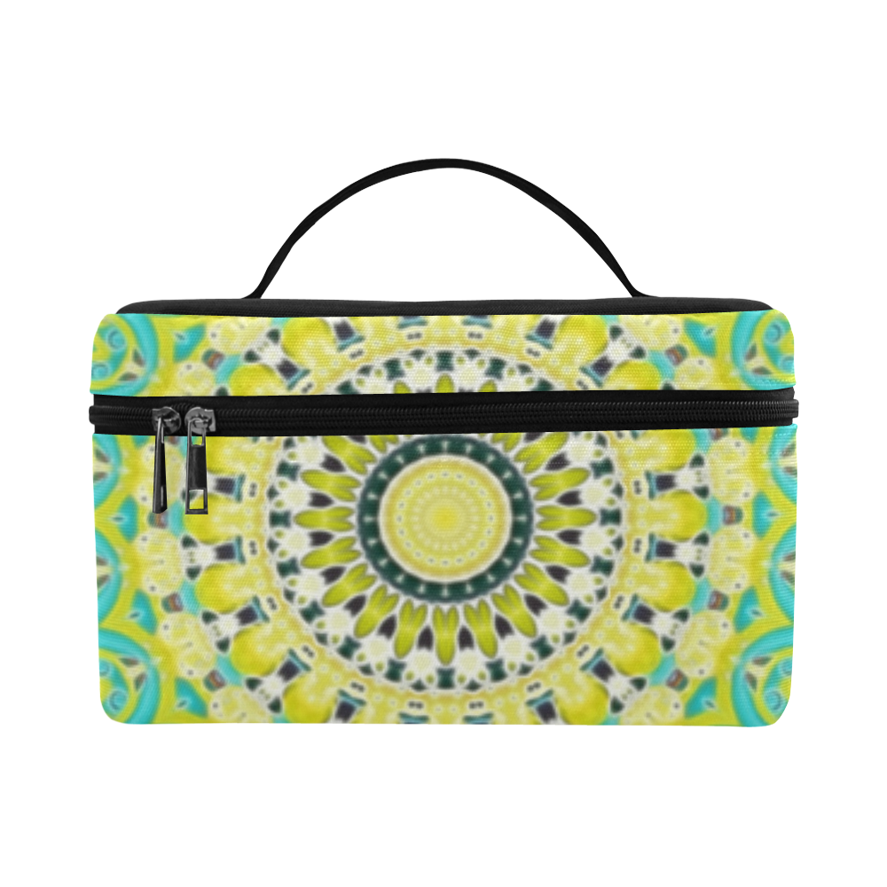 Power Mandala - Blue Green Yellow Lilac Lunch Bag/Large (Model 1658)