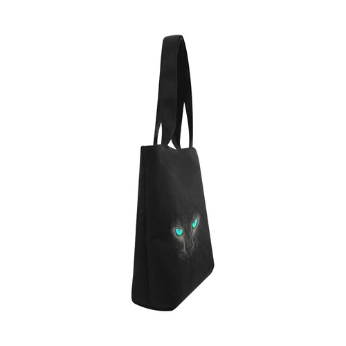 BLACK Canvas Tote Bag (Model 1657)