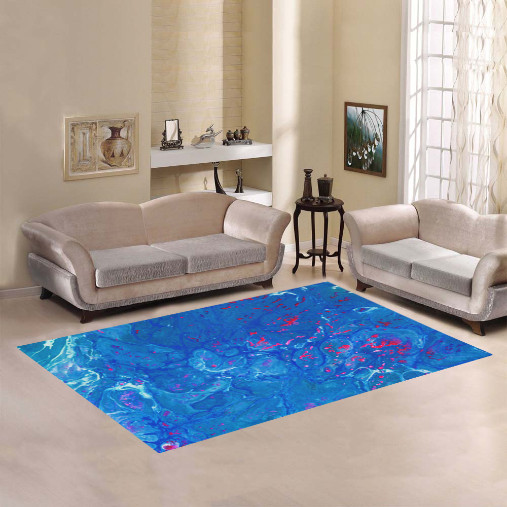 Jellyfish Party Area Rug7'x5'