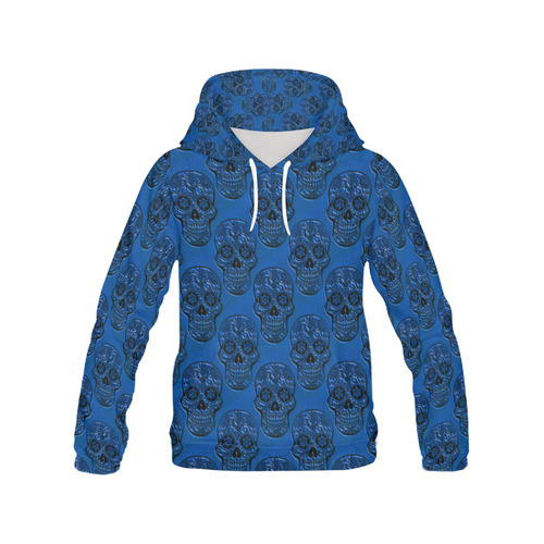 Skull20170509_by_JAMColors All Over Print Hoodie for Women (USA Size) (Model H13)