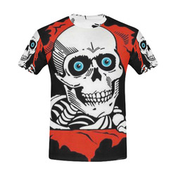 Skull All Over Print T-Shirt for Men (USA Size) (Model T40)