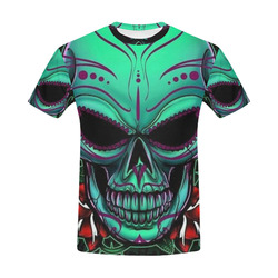 Skull All Over Print T-Shirt for Men (USA Size) (Model T40)