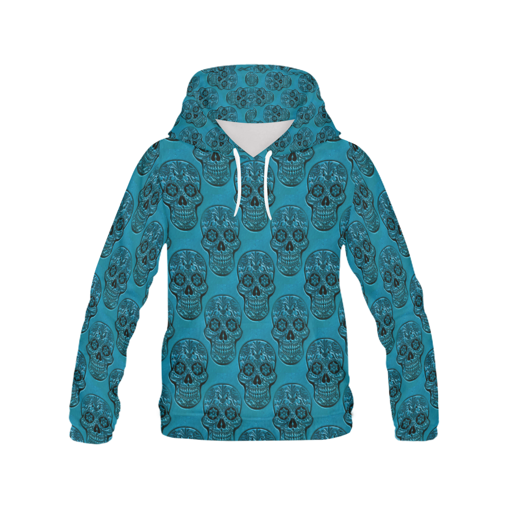 Skull20170508_by_JAMColors All Over Print Hoodie for Women (USA Size) (Model H13)