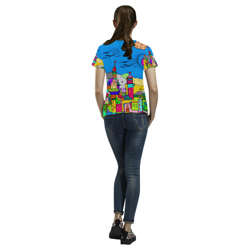 Füssen by Nico Bielow All Over Print T-Shirt for Women (USA Size) (Model T40)