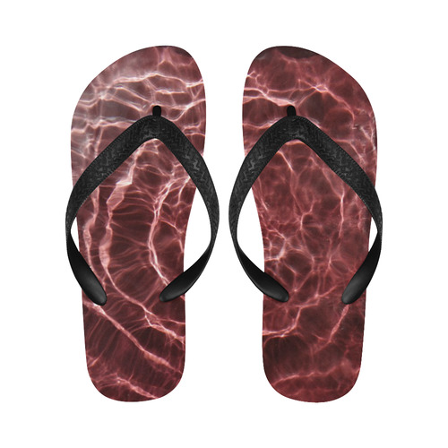 Dark Pink Flips Flip Flops for Men/Women (Model 040)