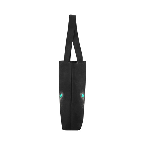 BLACK Canvas Tote Bag (Model 1657)