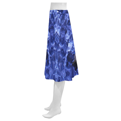 Upward Amethyst Vibes Mnemosyne Women's Crepe Skirt (Model D16)