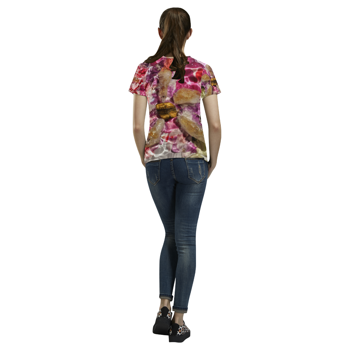 Rockstar of Spring All Over Print T-Shirt for Women (USA Size) (Model T40)