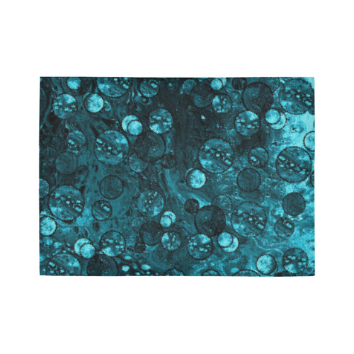 Ocean Dollars Blue Area Rug7'x5'