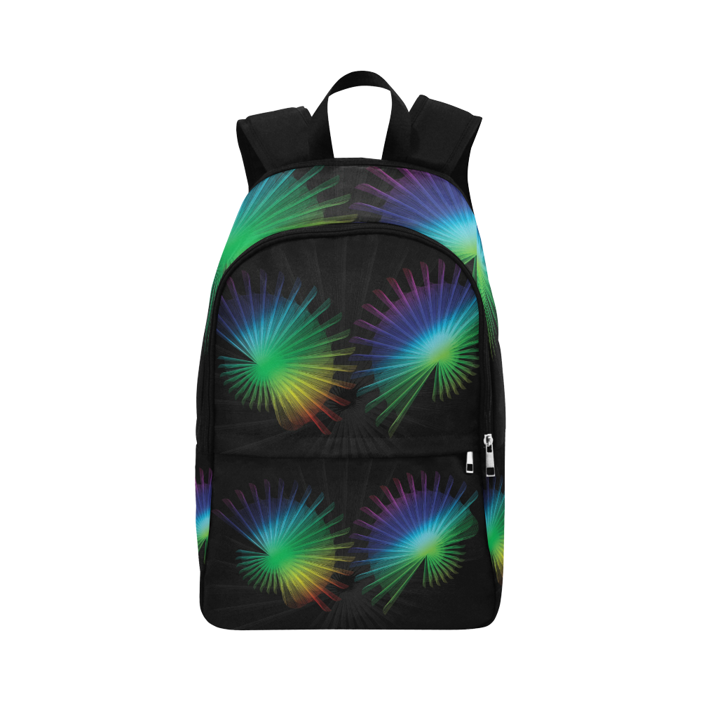 Rainbow Fan Fabric Backpack for Adult (Model 1659)