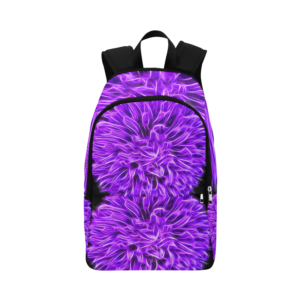 Lilac Chrysanthemum Topaz Fabric Backpack for Adult (Model 1659)