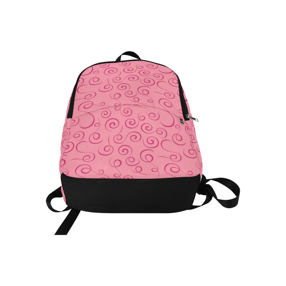 pink-swirl Fabric Backpack for Adult (Model 1659)