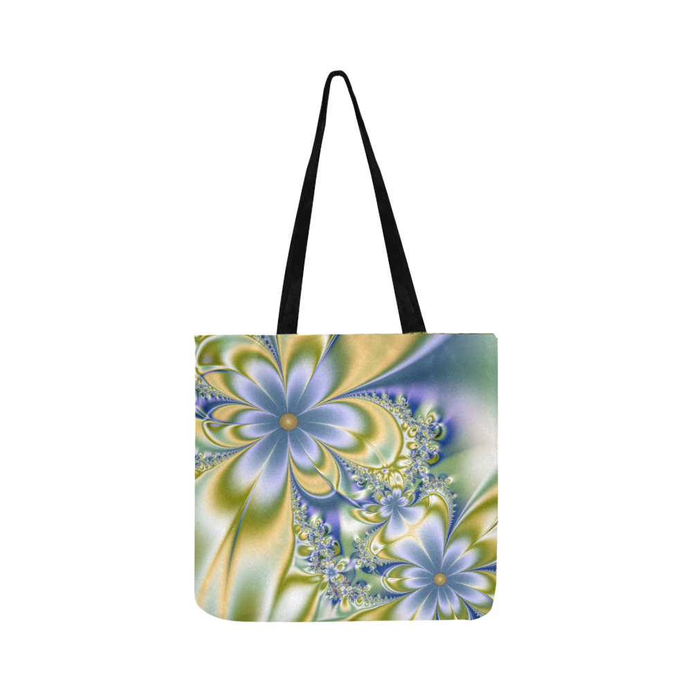 Silky Flowers Reusable Shopping Bag Model 1660 (Two sides)