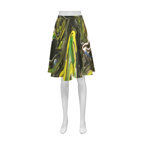 Liquified Rainforest Athena Women's Short Skirt (Model D15)